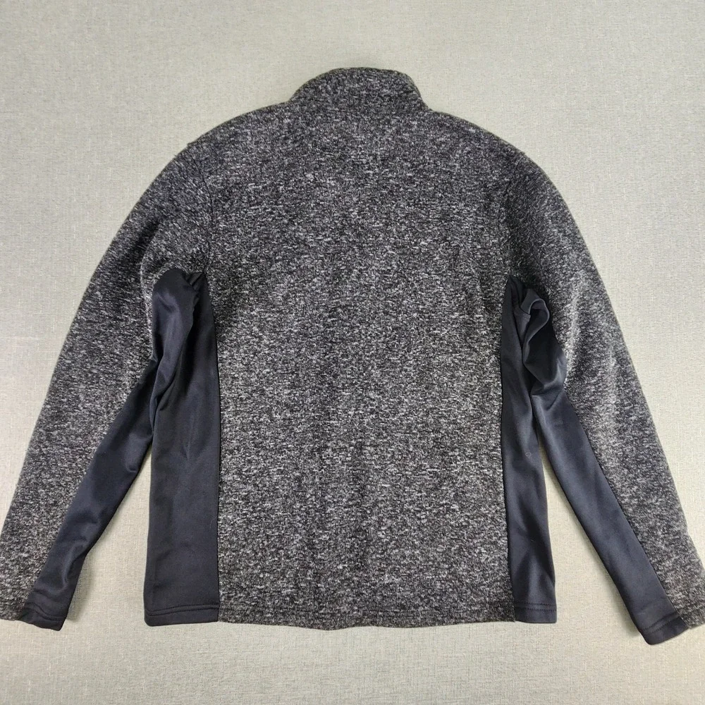 Ducks Unlimited Mens Full Zip Sweater Fleece Jacket Charcoal Gray Large Outdoor